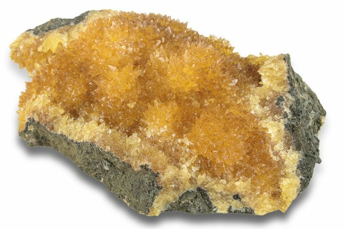 Intense Orange Calcite Crystal Cluster - Poland #249970